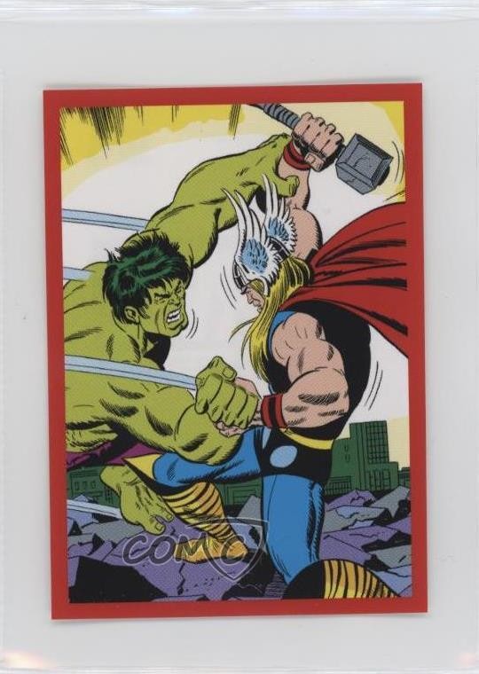 2017 Panini Marvel Heroes Stickers Hulk Thor #59 0y59