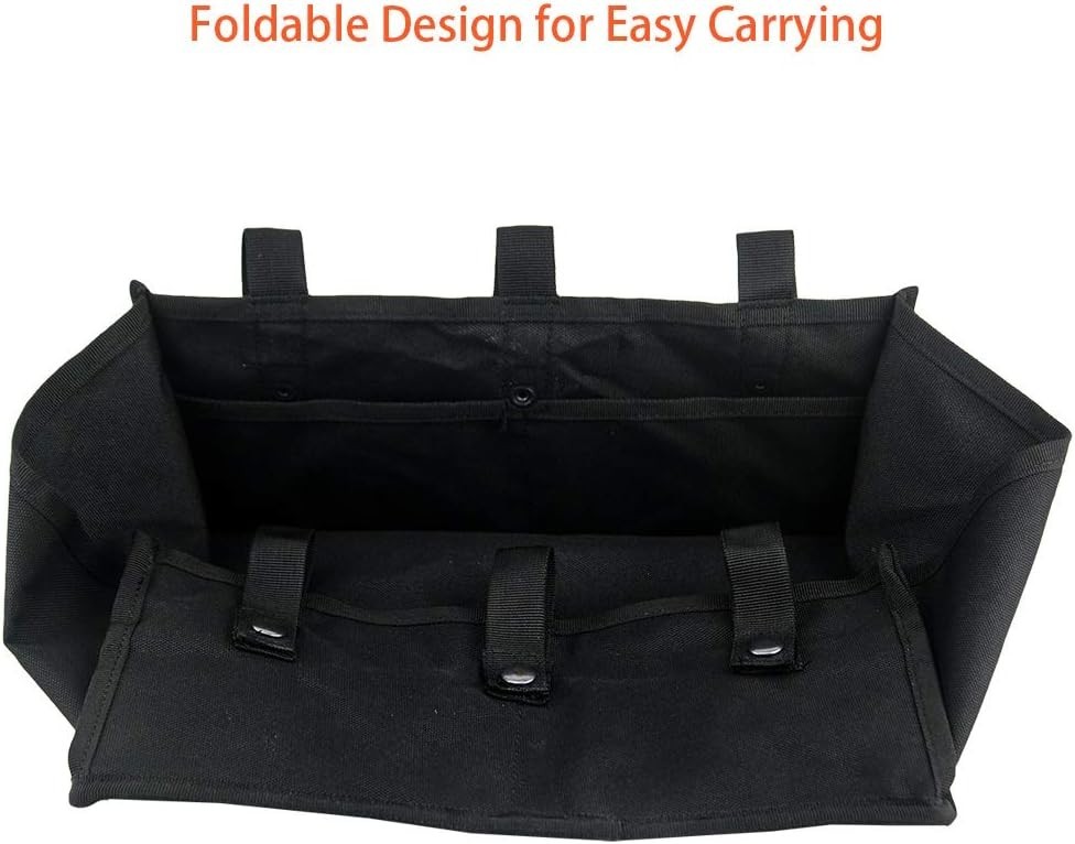 Versatile Black Rollator Walker Underseat Pouch - Easy Attachment & Organization