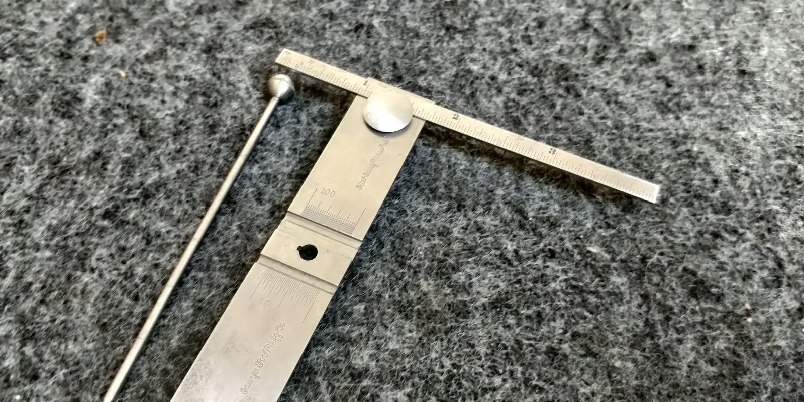 ANTIQUE Sawyer #57 Depth Gage machinist tool GREAT Condition