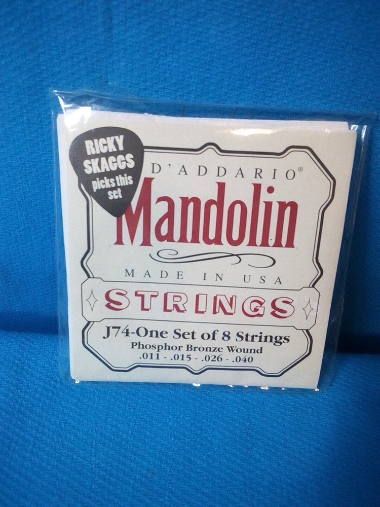 D'Addario J74 Mandolin Strings - Medium - Phosphor Bronze BRAND NEW