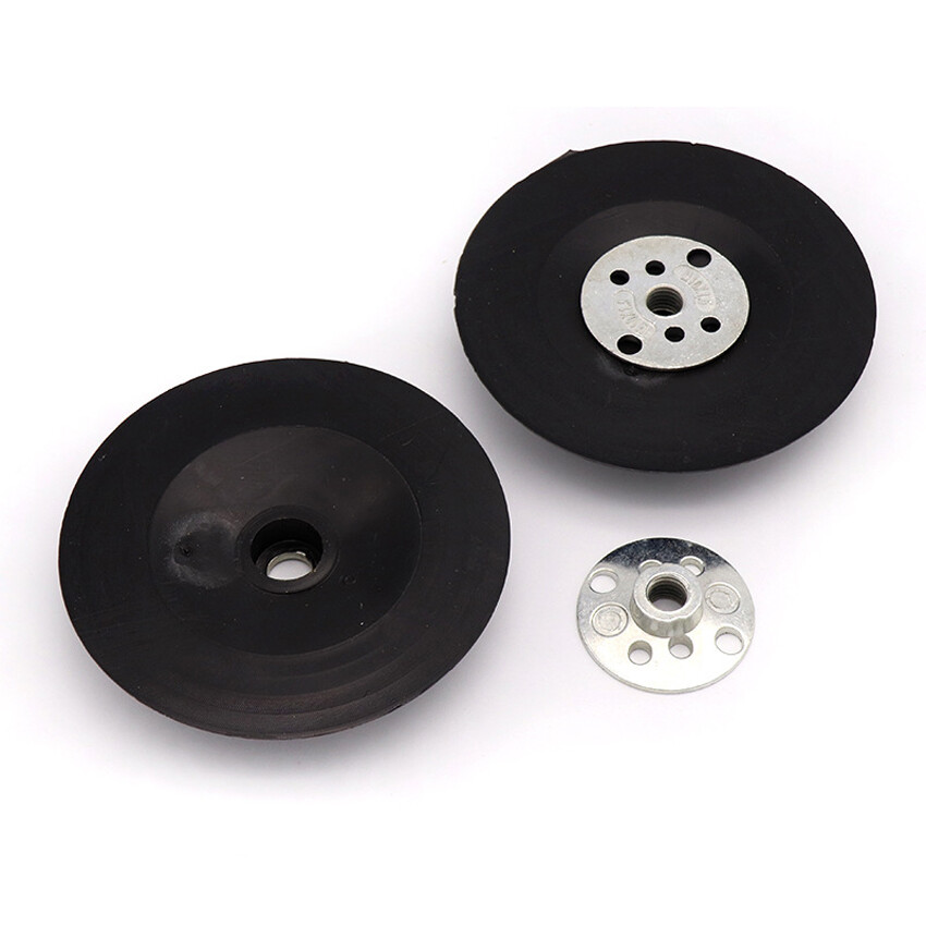 4'' 100mm Rubber Backing Pad M10 Thread for Fibre Sanding Disc Angle Grinder