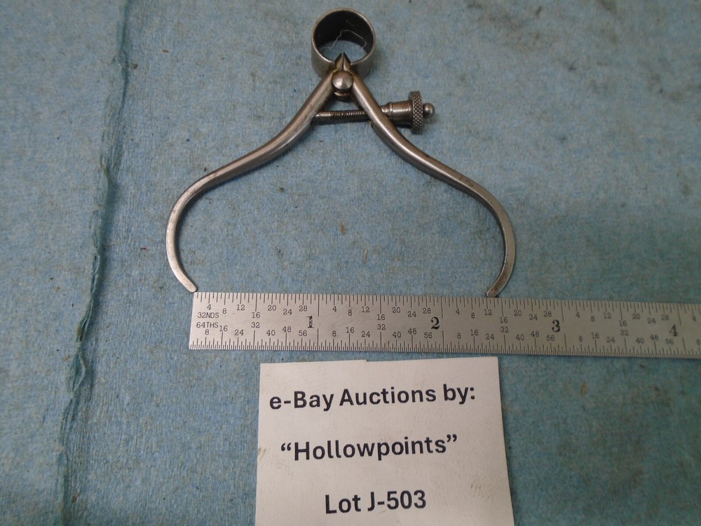Lufkin No. 141 Toolmakers' Outside Caliper Small 2-1/4" w Solid Screw Nut J503