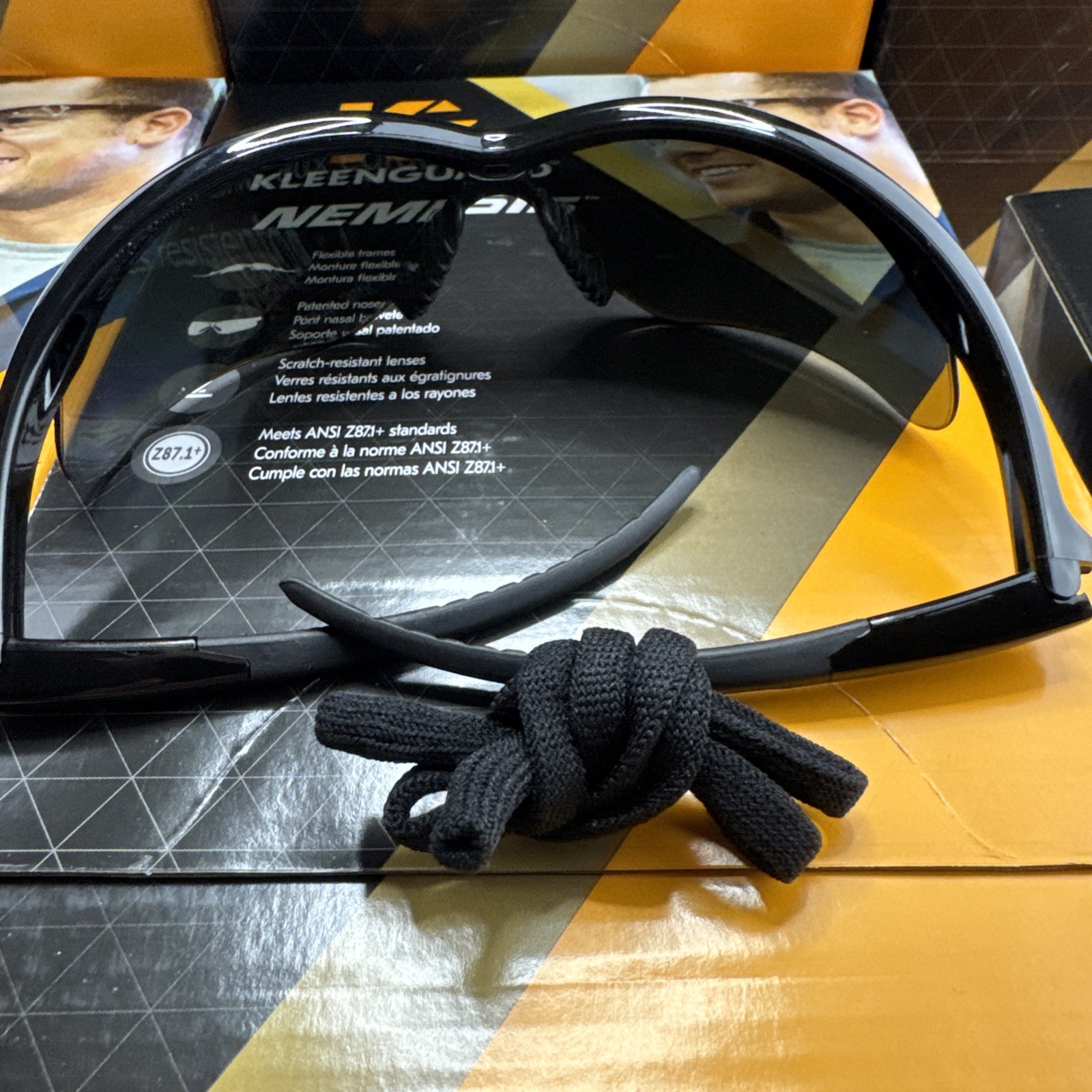 (12) Kleenguard 25688 Nemesis Safety Glasses Smoke Mirror Black Frame ANSI Z87+