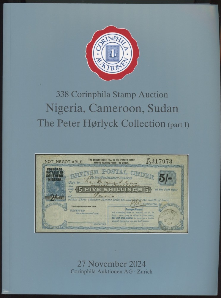Nigeria Cameroon Sudan Specialized Auction Catalog Corinphila 2024