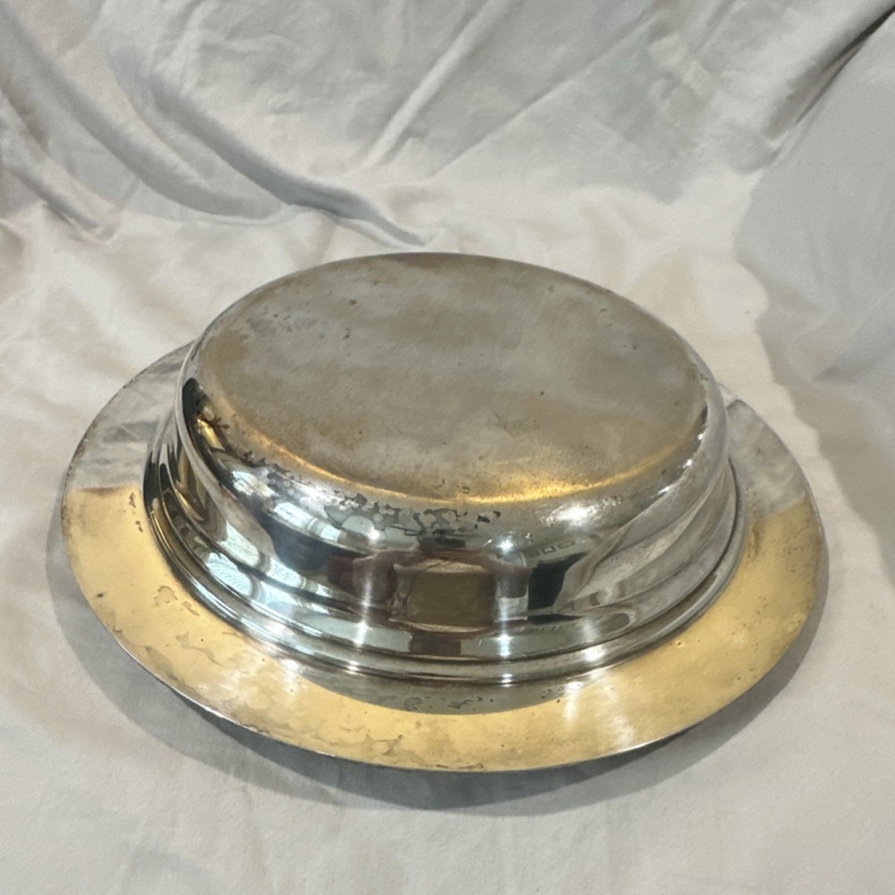 EPC Silverplate Divided Bowl with EPC Hallmark, Vintage Tableware