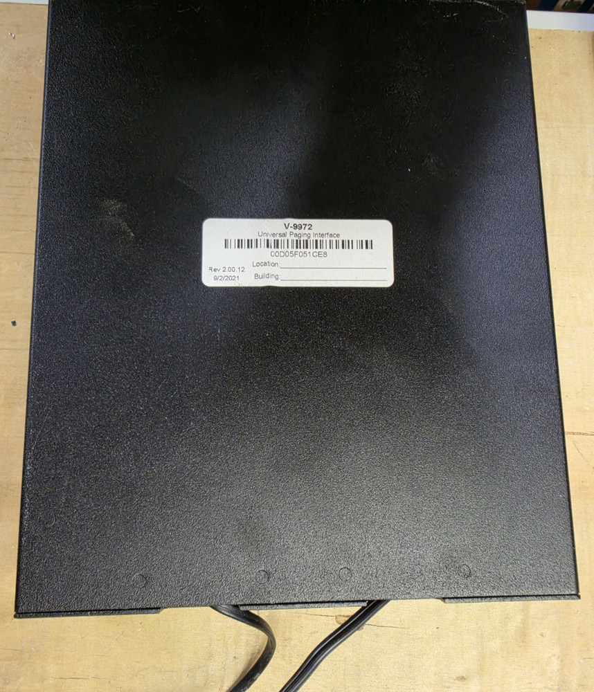 Valcom V-9972 Universal Paging Interface Adapter with Power Supply and Cable