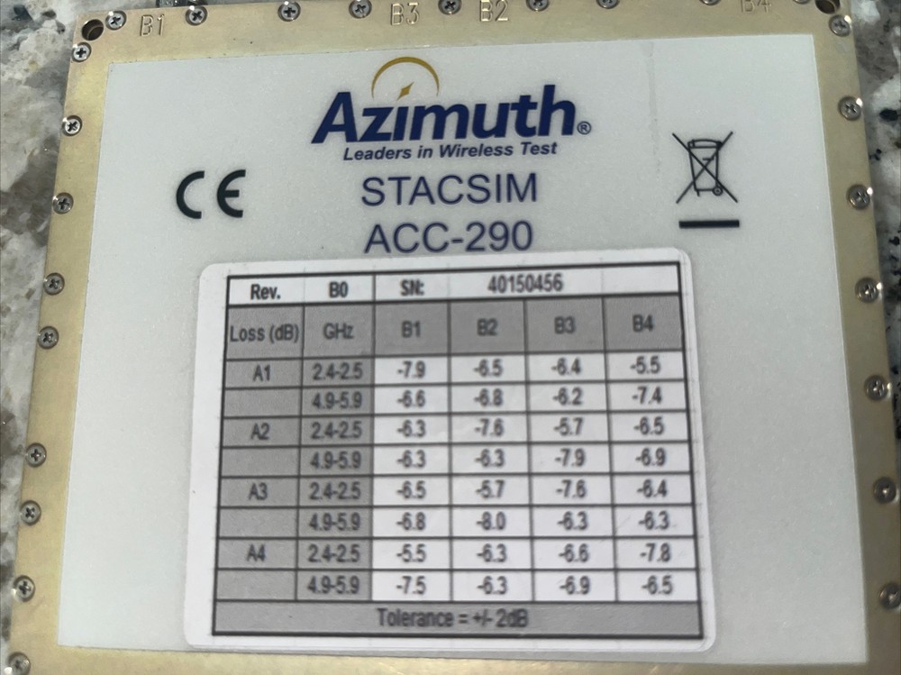 Azimuth Anritsu STACSIM ACC-290 Static Channel Simulator