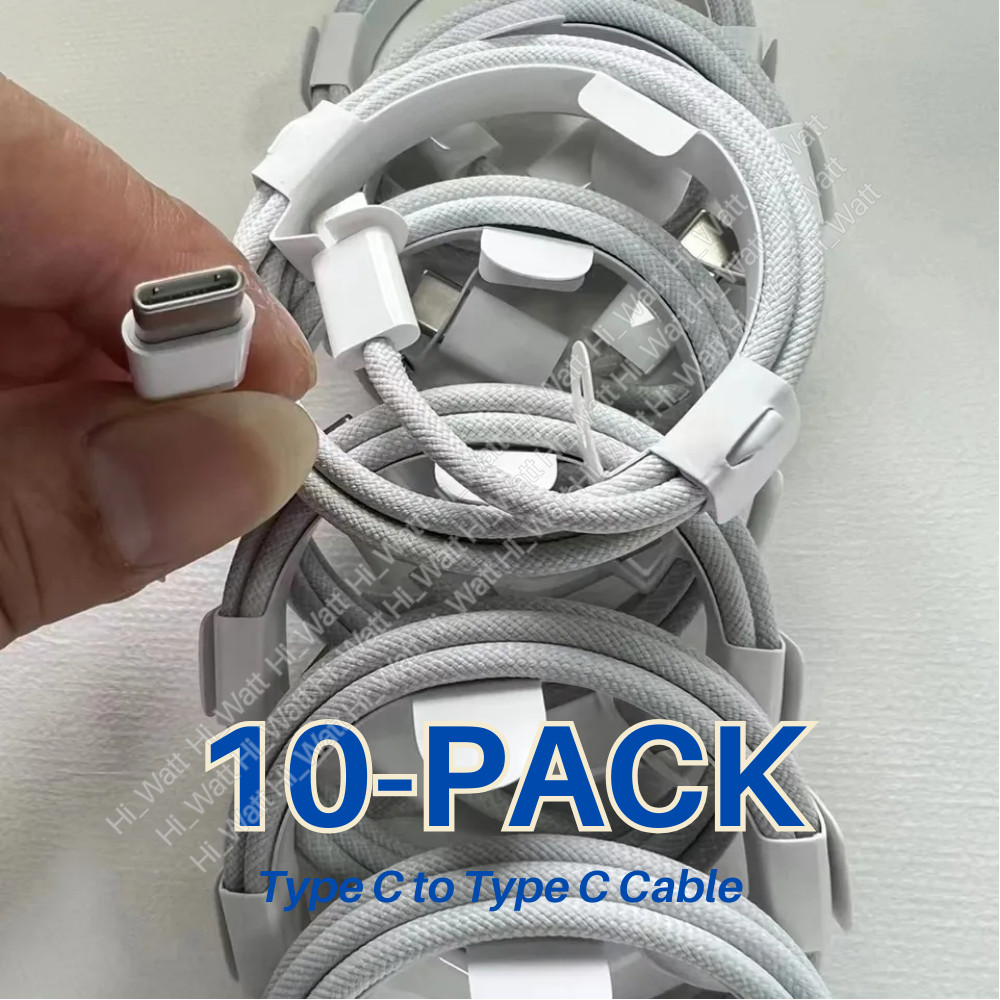 10 PACK Fast Charging Cable Type USB C Cord Lot For Apple iPhone 15 Pro Max 16