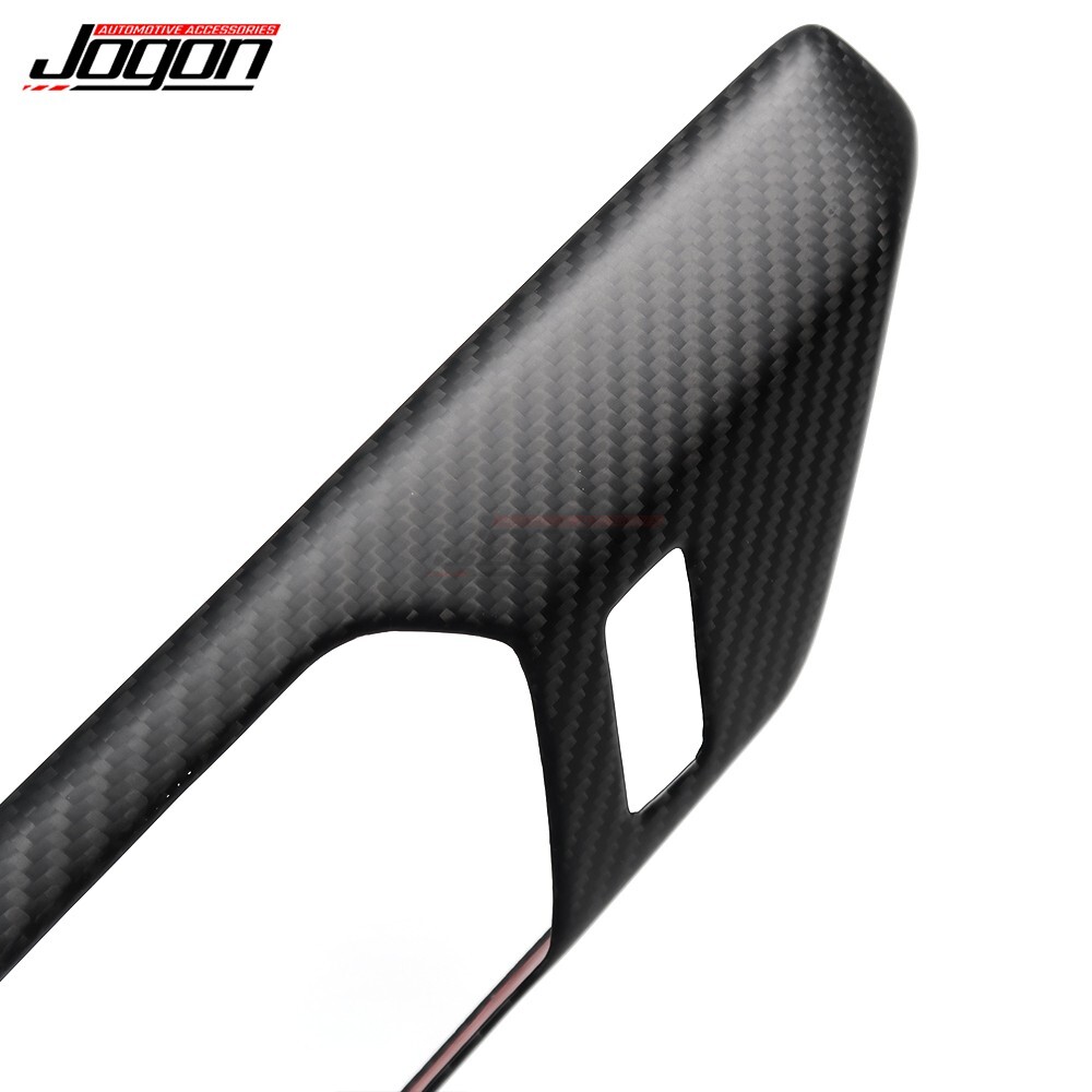 Real Matte Carbon Inner Door Bowl Handle Trim Panel For Ford Bronco 2021+ Raptor