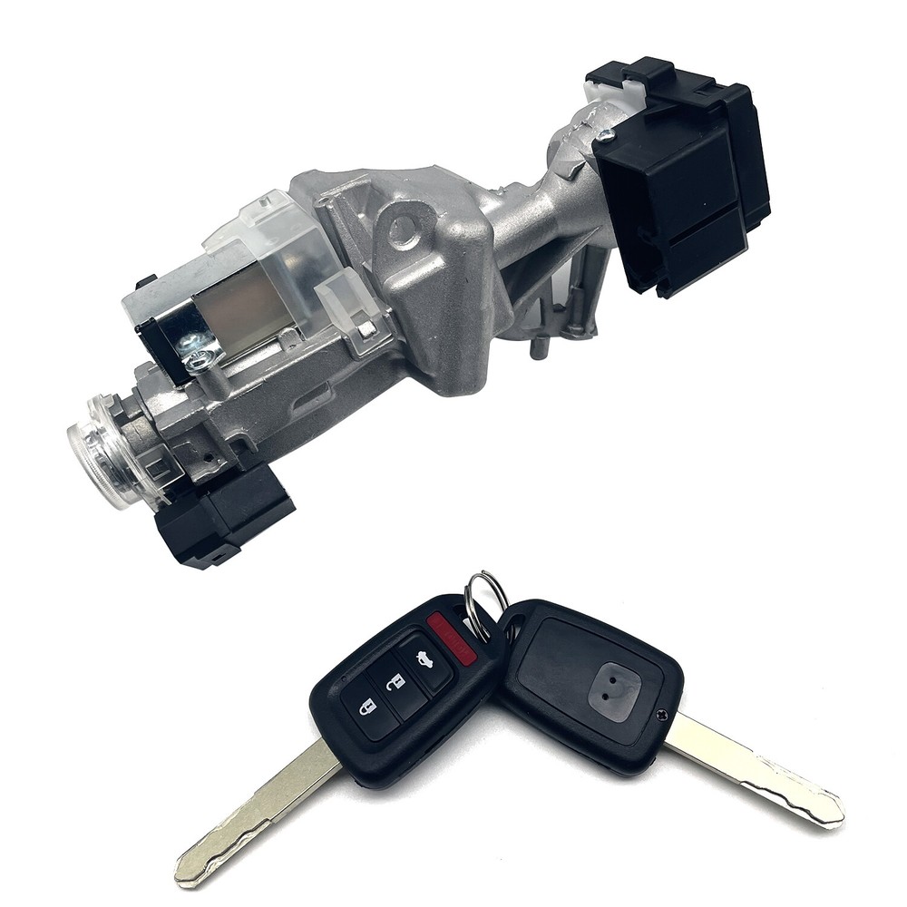 IGNITION LOCK CYLINDER SWITCH ASSEMBLY WITH 2 KEY SHELLS NEW FOR 2014-2015 CIVIC