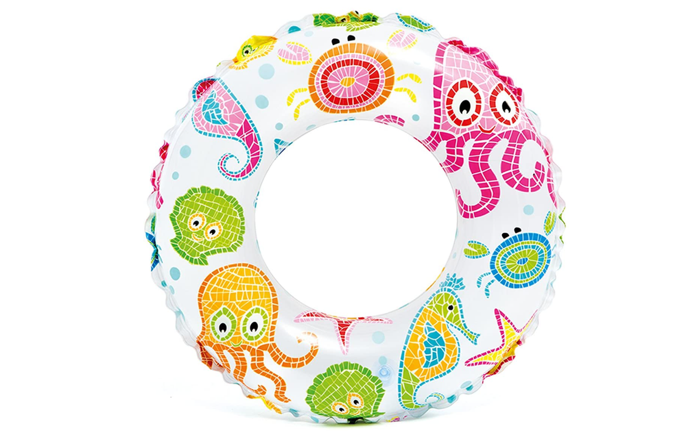 INFLATABLE Swimming Pool Lively Print RING 20" INTEX Pool Float NEW