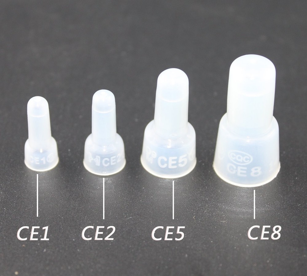 1000 PCS Transparent CE5 Closed End Wire Crimp Connector Cap for Electrical