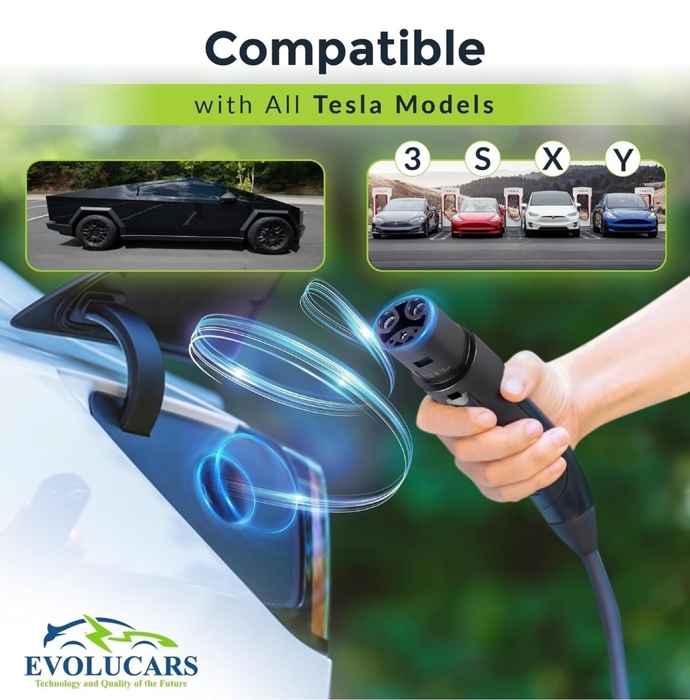 Evolucars Tesla to J1772 Adapter Charging Adapter
