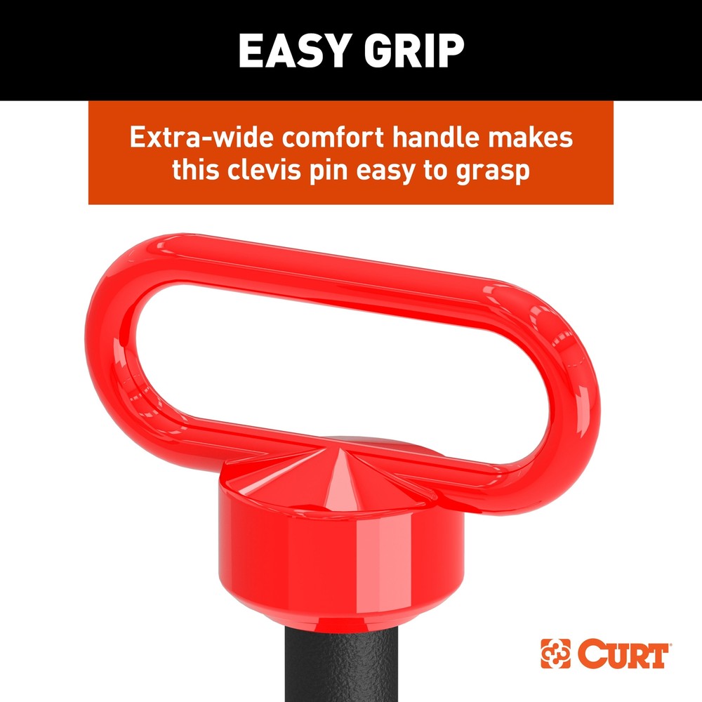 Replacement TruTrack 3/4" Clevis Pin with Handle and Clip