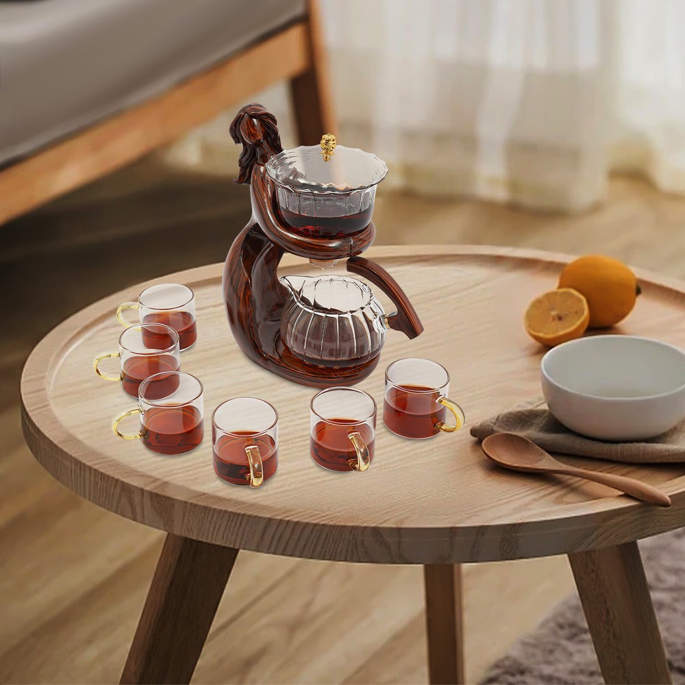 Teapot Set Semi Automatic Tea Set Tea Set with 6 Small Cups Coffee Set Teapots