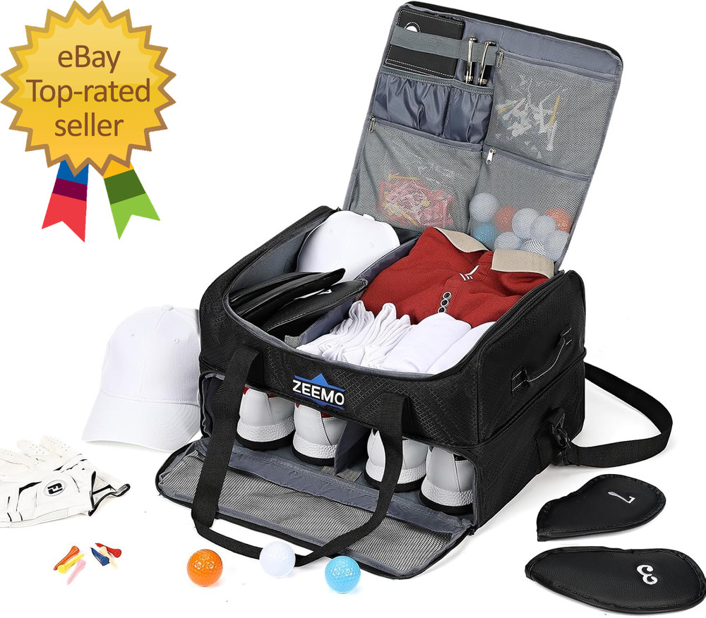 Golf Trunk Organizer 2 Layer Car Locker with Ventilated Compartment