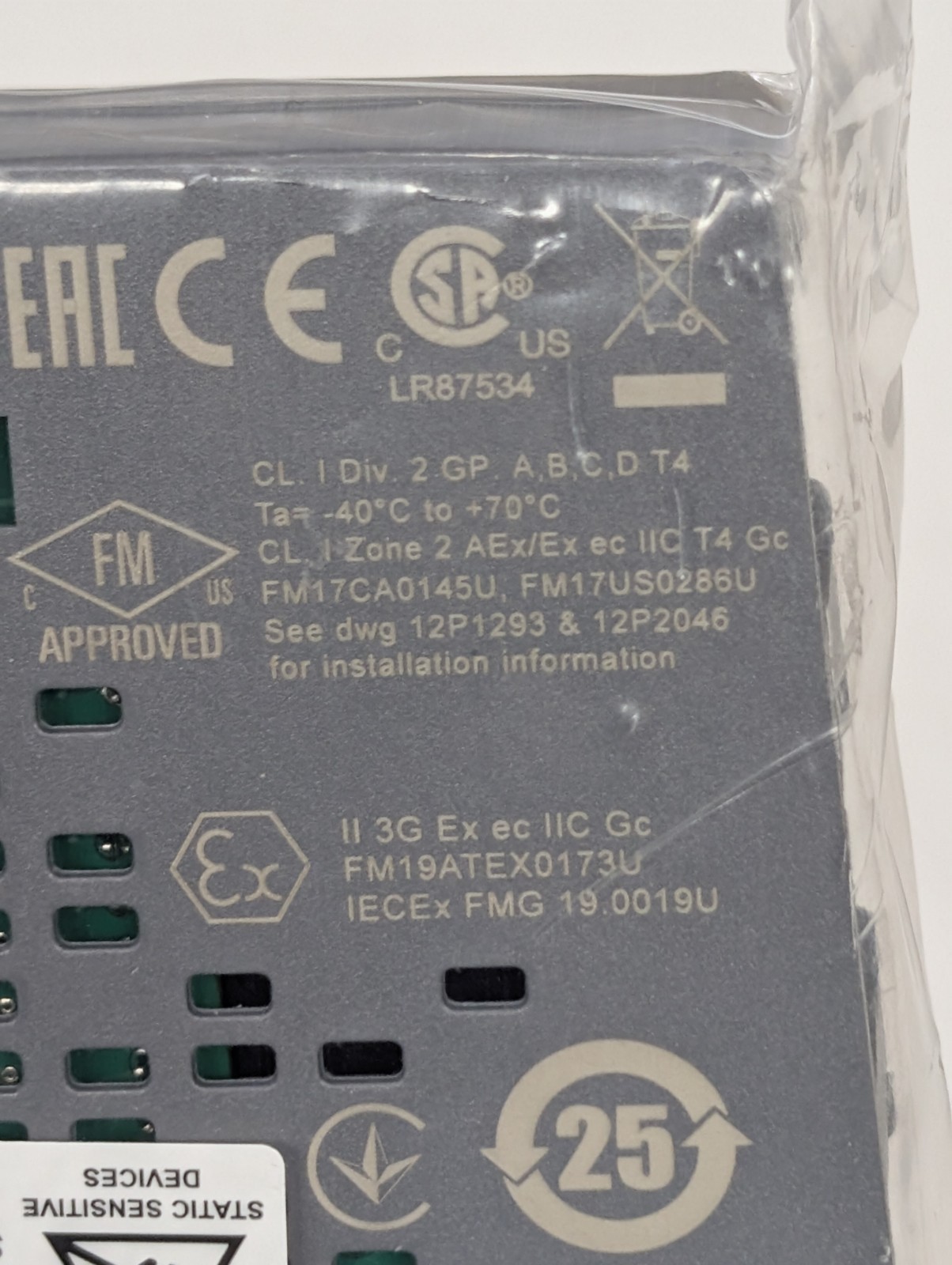 Emerson DeltaV KL1605X1-BA1 PK Ethernet Port IO Switch Module 12P8952X022 REV B