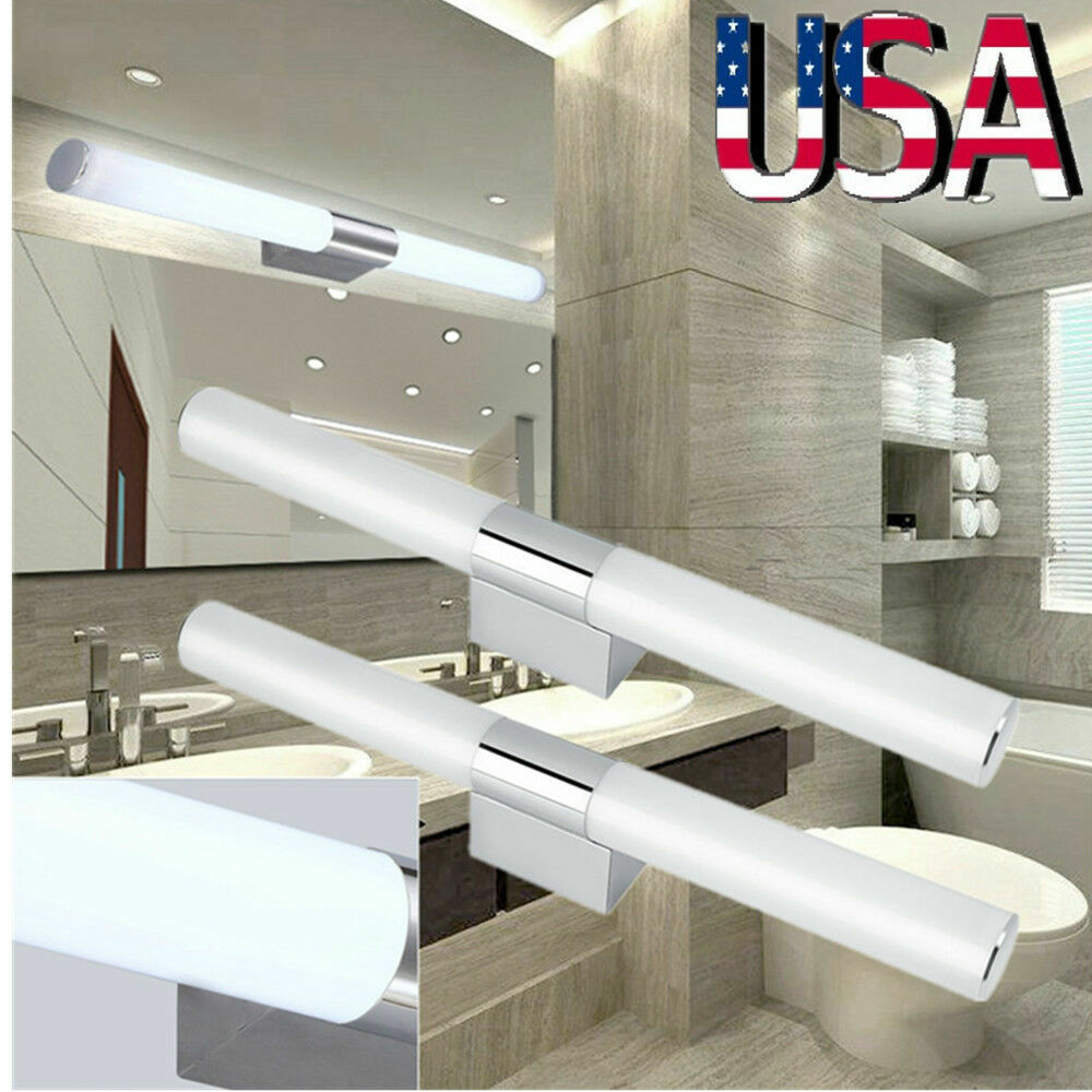 Modern Bathroom Toilet Vanity Wall Makeup Waterproof Light Mirror Front LED Lamp