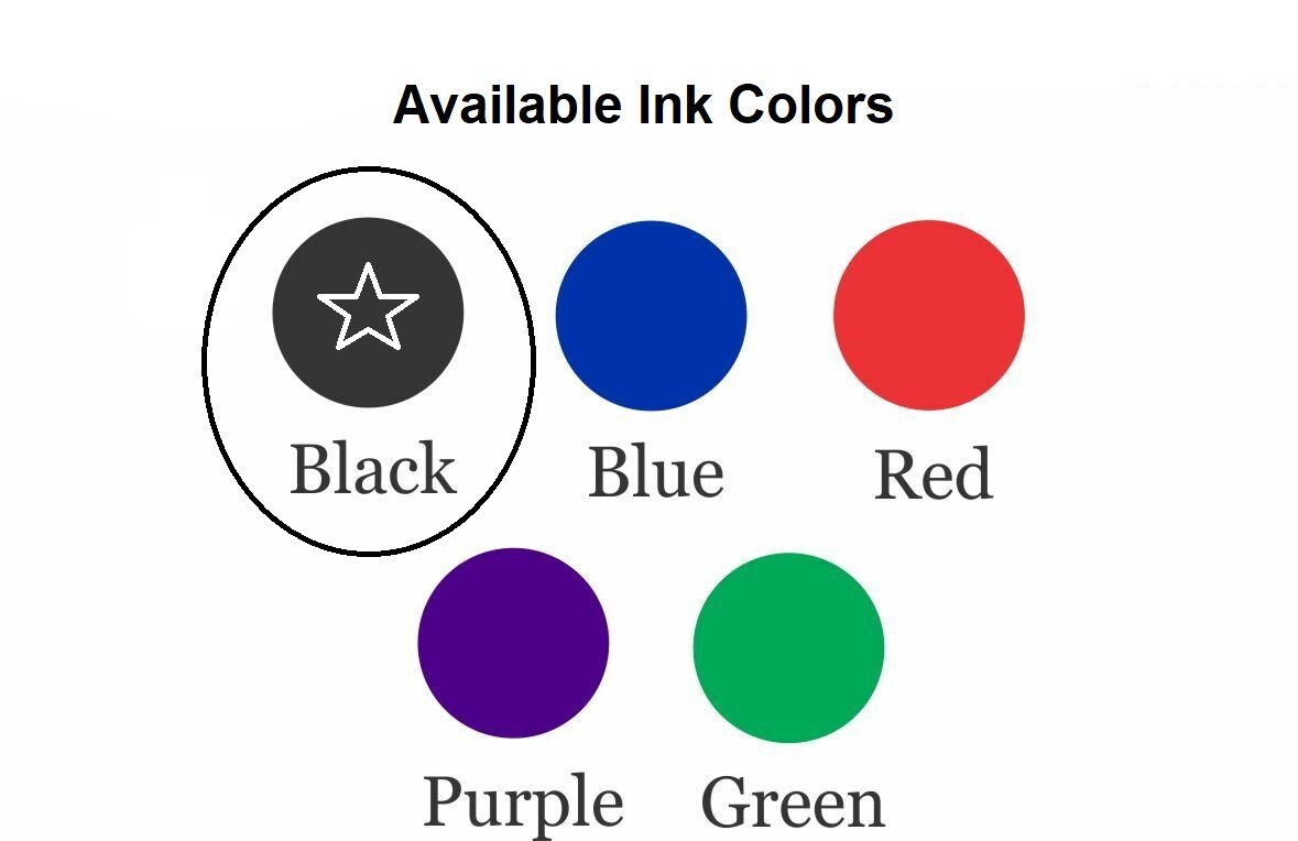 Ideal 200 Replacement Ink Pad Black Ink