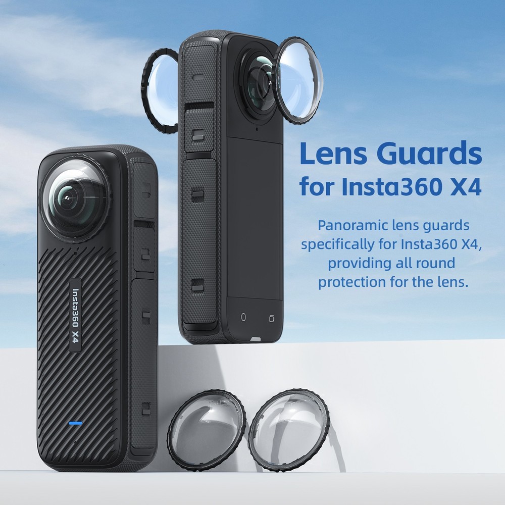 Snap-on Quick Release Mount Lens Guards Protector Cover Lens Cap for Insta360 X4