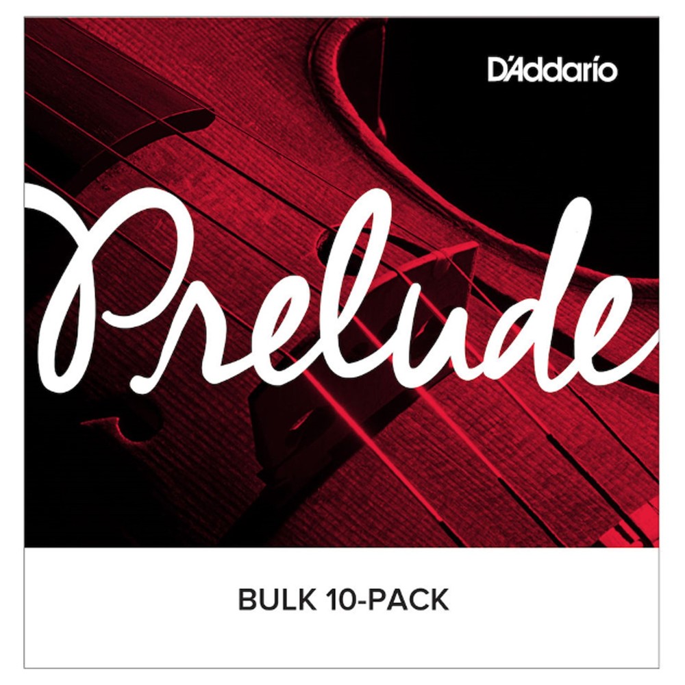 D'Addario Prelude Cello Single D String, 4/4 Scale, Medium Tension, Bulk 10-Pack