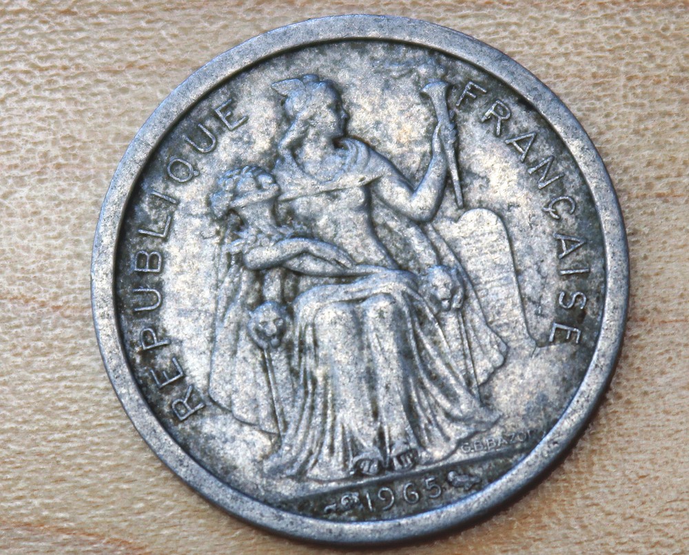 1965 French Polynesia 1 Franc