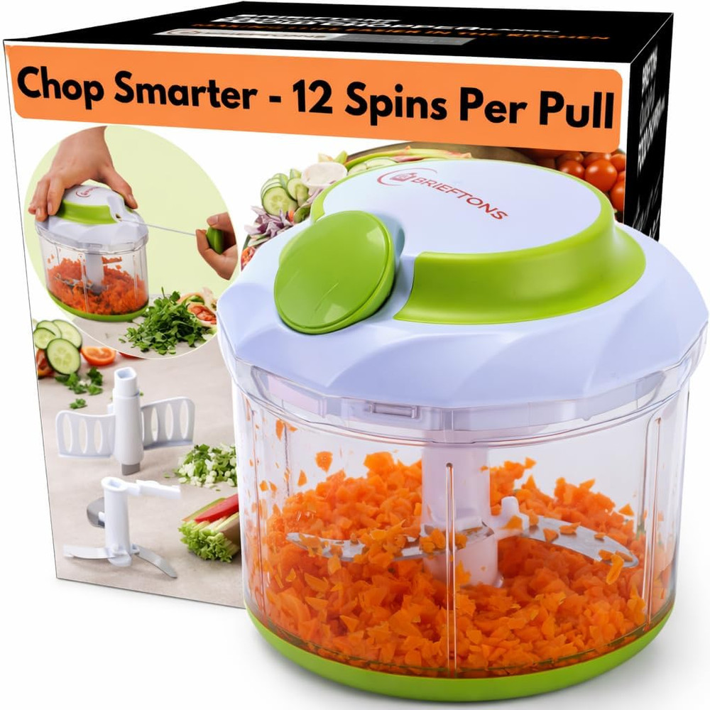 Quickpull Manual Food Chopper Large 4 Cup Powerful Hand Pull Chopper