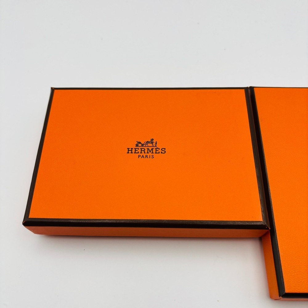 HERMES Authentic EMPTY Box + Ribbon,Wrapping Paper Accessory 2 set from Japan