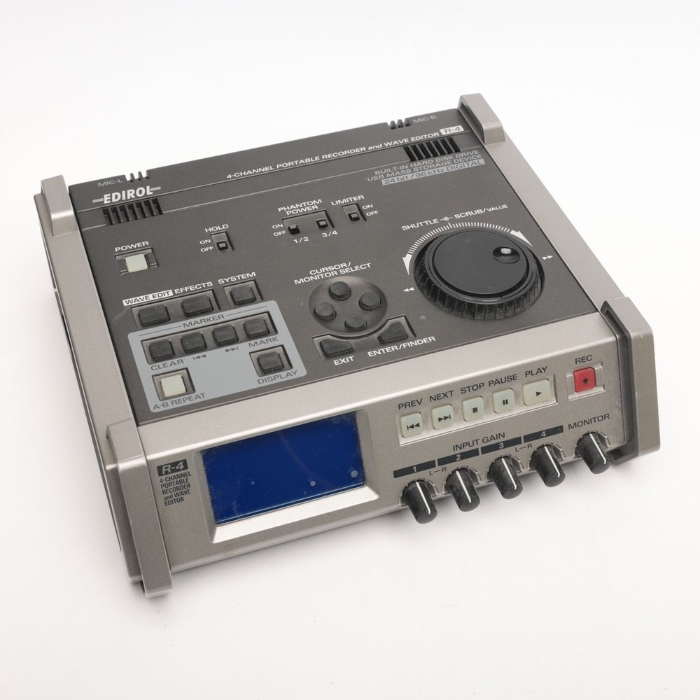 Edirol R4 4 Channel Portable Recorder and Wave Editor