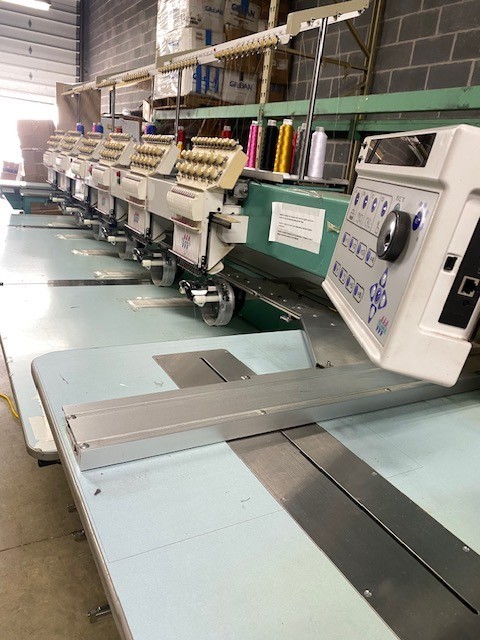 TMFX III-C1206 multi head embroidery machine used