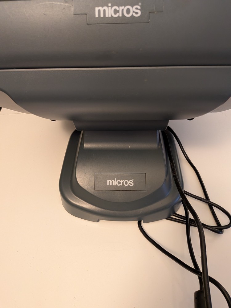 MICROS 5A POS Touchscreen Terminal, MICROS Stand, and Compatible Printer