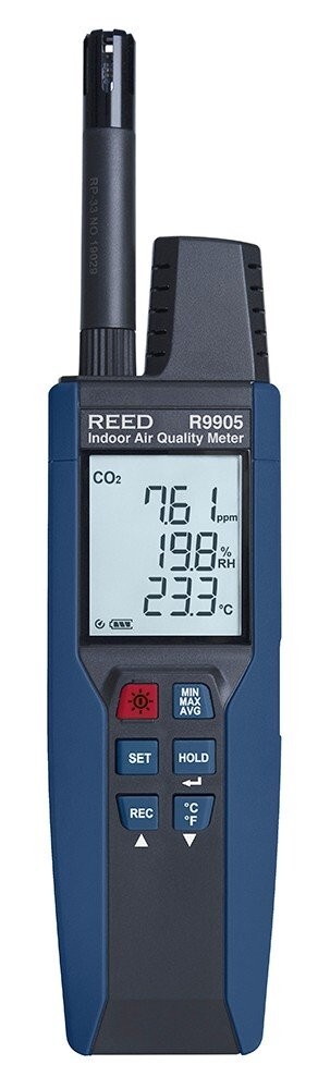 Reed R9905 Data Logging Indoor Air Quality Meter Temperature Humidity & C02