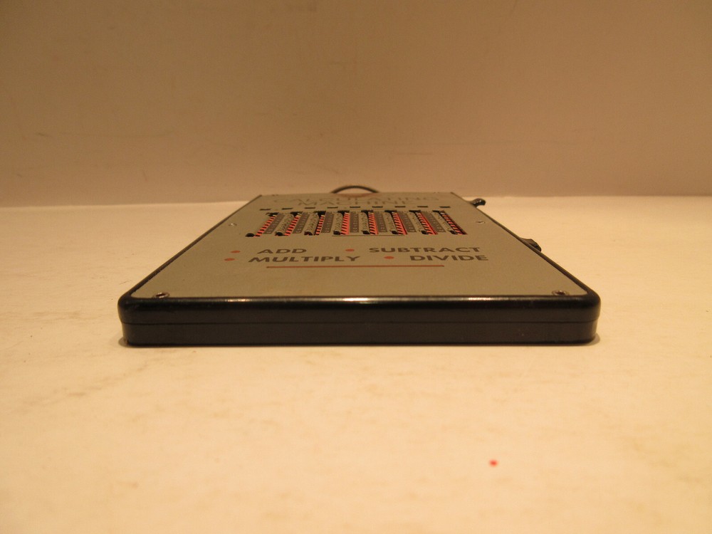Vintage Wizard Calculations Machine w/ Instructions Add Subtract Multiply Divide