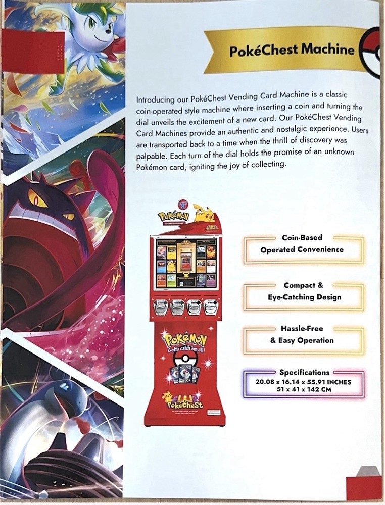 Pokémon Card Vending Machine Coin Operated