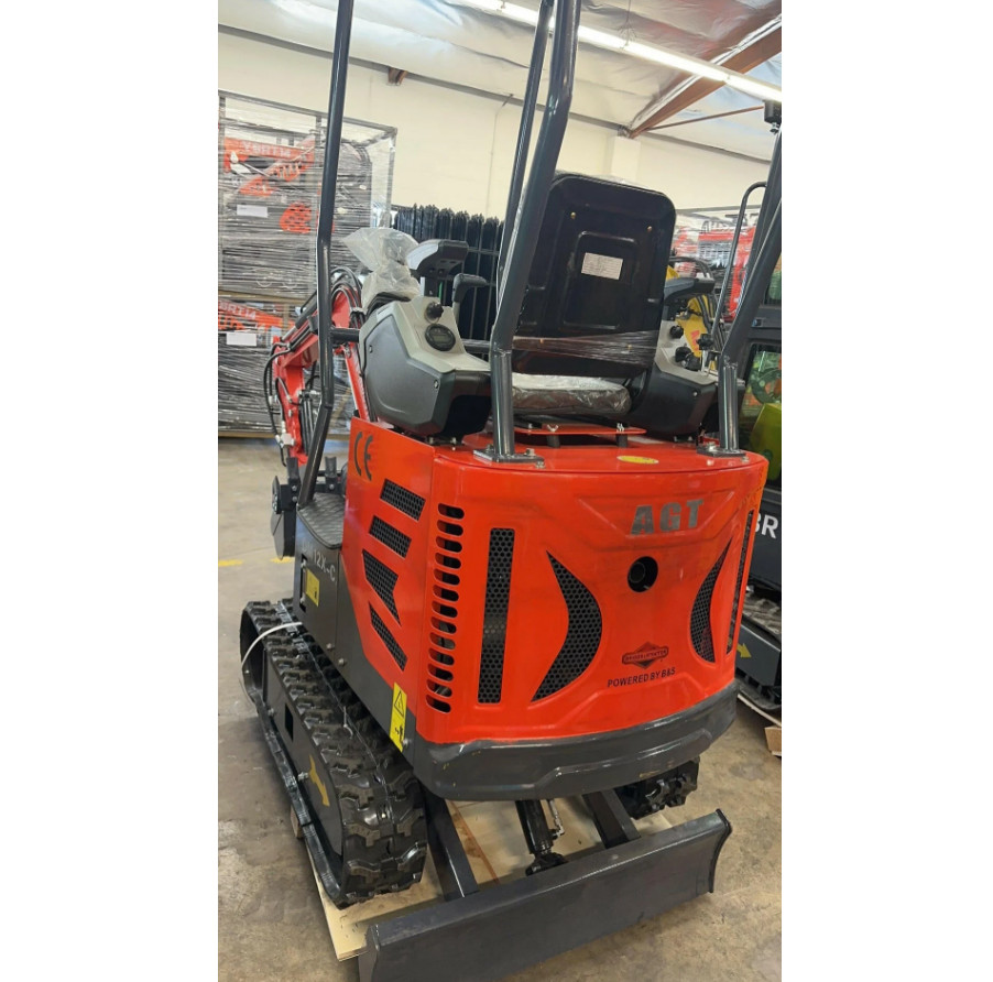 1Ton Mini Excavator Digger Tracked Crawler B&S Engine w/Pilot Control&Swing Boom