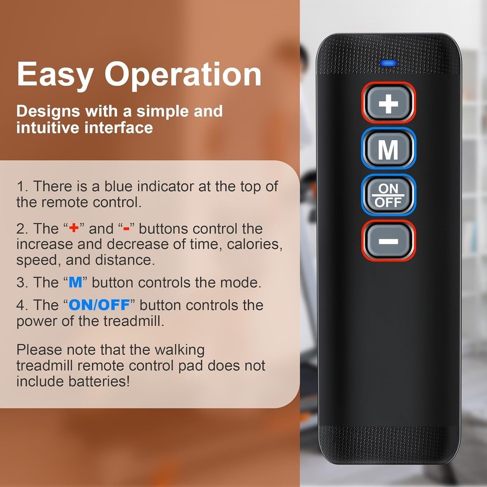 Replacement Treadmill Remote for Q1 Model - Easy Control, Battery Not Include...