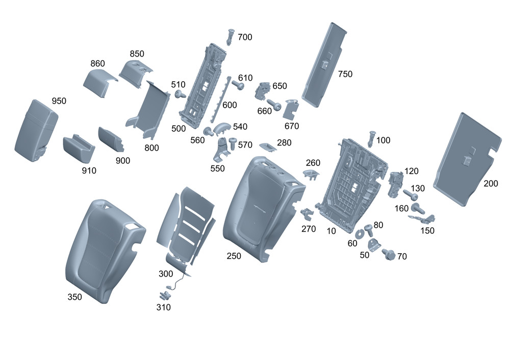 Genuine Mercedes-Benz Backrest Locking Function 000-920-55-01
