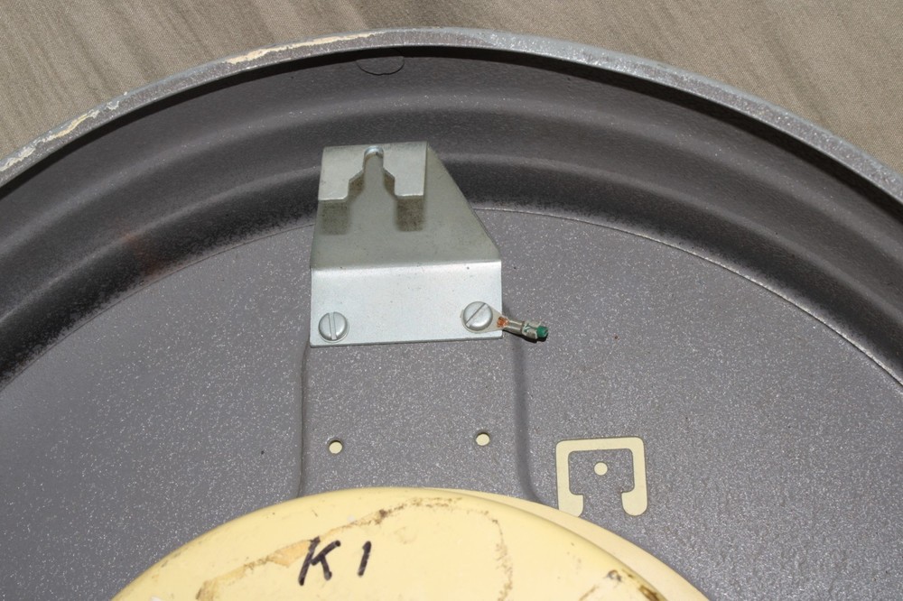 Simplex School Wall Clock Bubble Glass Ribbed Sides Untested Hard Wire As Is