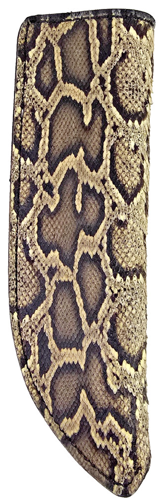 ESEE 3 Burmese Python Skin Sheath handmade custom leather bushcraft sheath RC 3