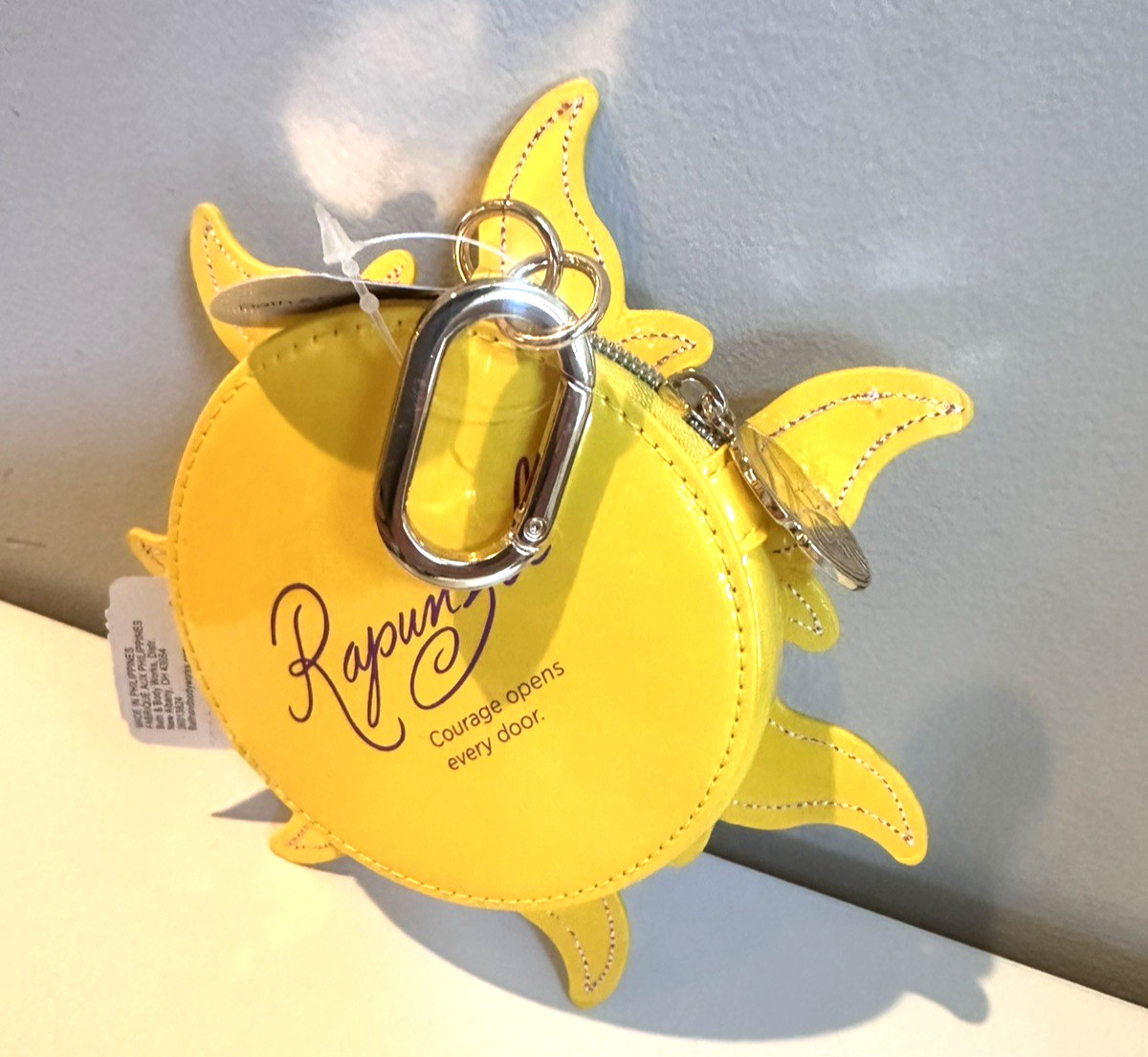 Bath & Body Works Disney Princess Rapunzel Tangled Yellow Sun Coin Purse NEW