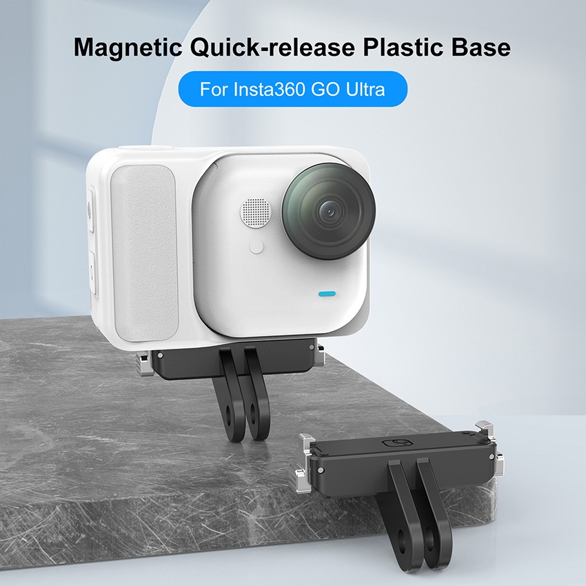 Action Camera Mount Bracket Magnetic Quick-Release Base for Insta360 GO Ultra