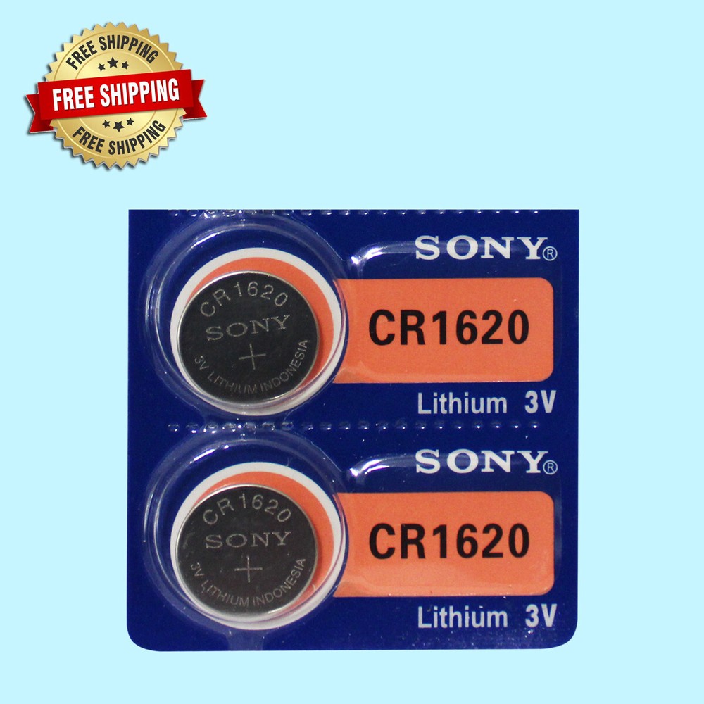 Sony CR1620 Lithium 3V Watch Battery (Exp 10/2031 )  2Pc
