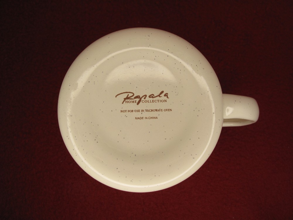2 Rapala Home Collection Enamelware MUGS/CUPS/ with Pinecones/ Camping Scenes