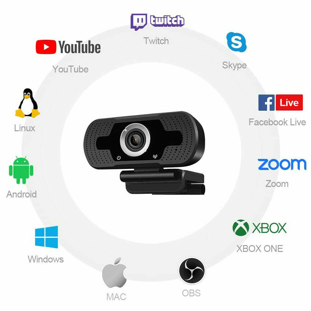 1080P Webcam Video Game Working Streaming Microphone Web Camera For PC Computer