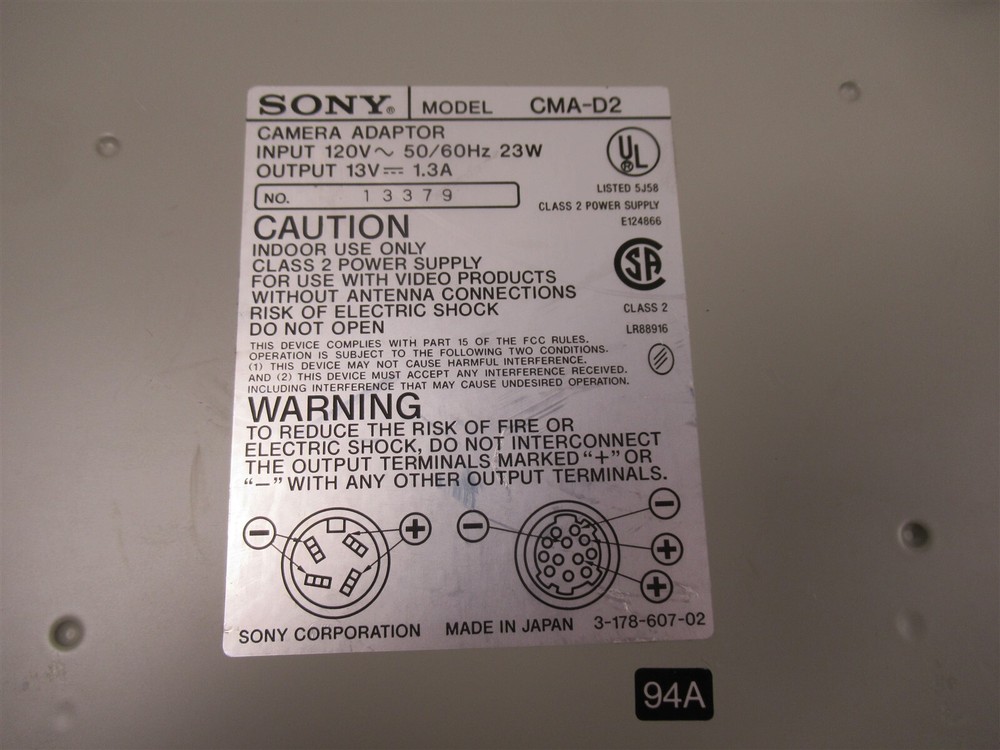 Sony CMA-D2 Camera Adaptor