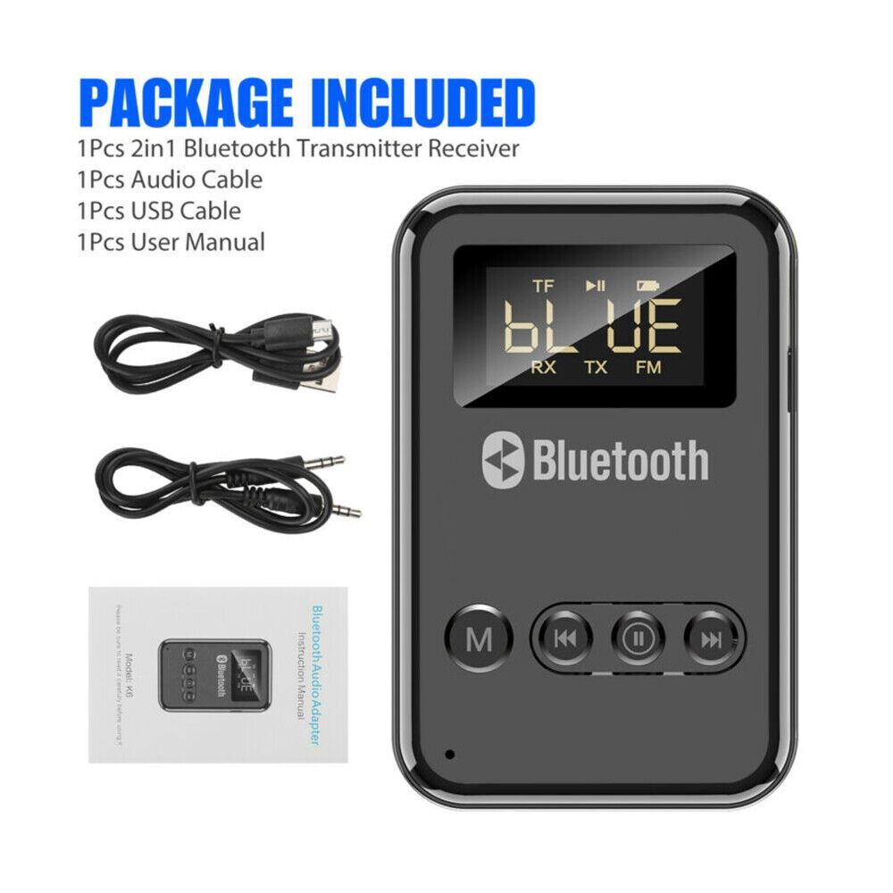 4in1 Wireless USB Bluetooth 5.0 Receiver Transmitter Audio 3.5mm Aux Car Adapter