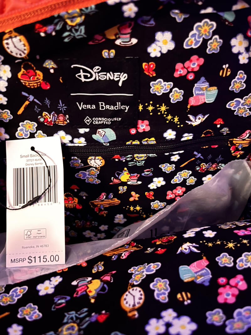 Vera Bradley Disney Small Backpack Bambi NEW