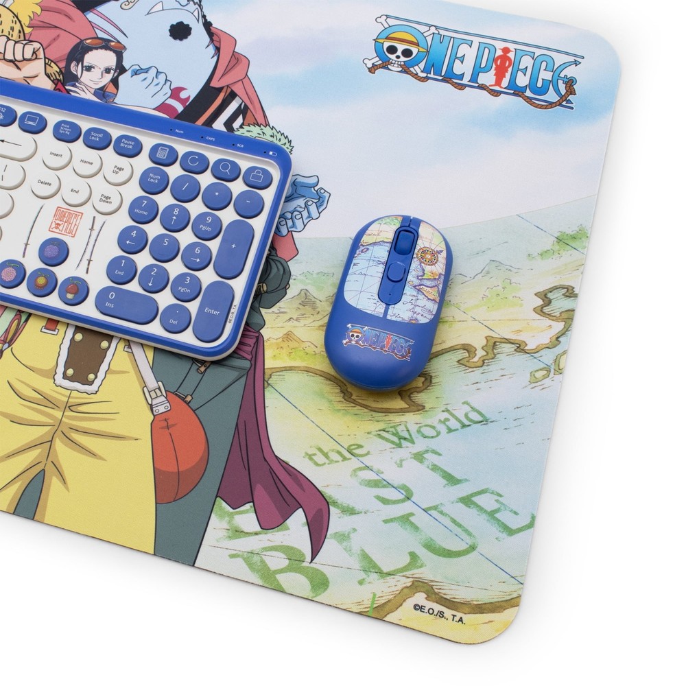 One Piece Megaset Wireless Computer Keyboard Mouse & Mat - Accessory Set™
