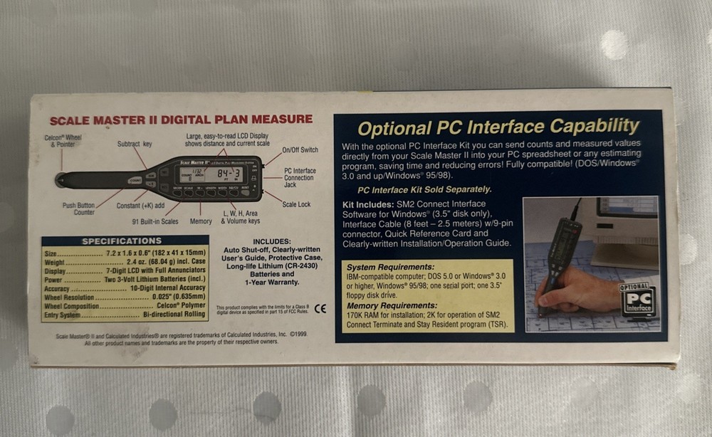Scale Master II v3.0 6130 Digital Plan Measuring System with Case