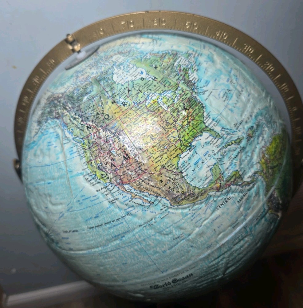 Replogle Treasury Floor Globe, Blue 12" Rough Surface